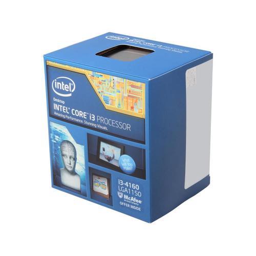 Intel Core i3-4160 - Core i3 4e generation Haswell Dual-Core 3,6 GHz LGA 1150 54 W Intel HD Graphics 4400 Processeur d'ordinateur de bureau