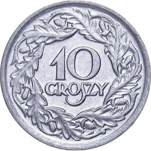 Pologne = Très Belle Pièce De Monnaie De Collection 10 Groszy ( 0.10 Zlotych ), Année 1923, En Nickel