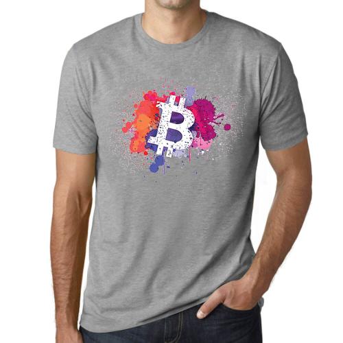 Homme Tee-Shirt Bitcoin Art Btc Hodl Crypto Traders T-Shirt Graphique Éco-Responsable Vintage Cadeau Nouveauté