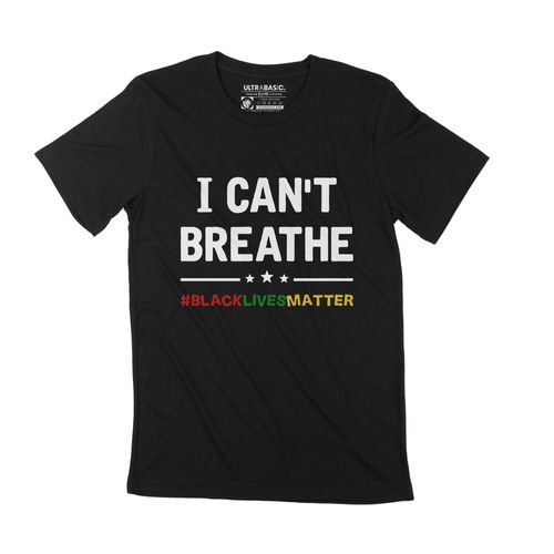 Homme Tee-Shirt Je Ne Peux Pas Respirer Black Lives Matter Blm - I Can't Breathe Black Lives Matter Blm - T-Shirt Graphique Éco-Responsable Vintage Cadeau Nouveauté