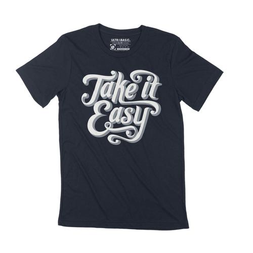 Homme Tee-Shirt Allez-Y Doucement - Take It Easy - T-Shirt Graphique Éco-Responsable Vintage Cadeau Nouveauté