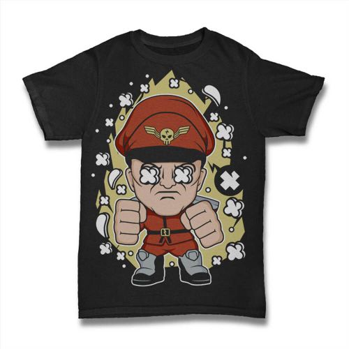 Homme Tee-Shirt Dictateur Street Fighter - Guerrier - Jeu Vidéo - Dictator Street Fighter - Warrior - Video Game - T-Shirt Graphique Éco-Responsable Vintage Cadeau Nouveauté