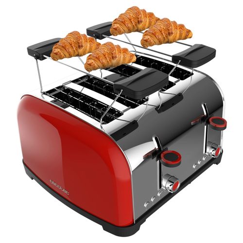 Grille-pain verticaux Toastin' time 1700 Double Red Cecotec