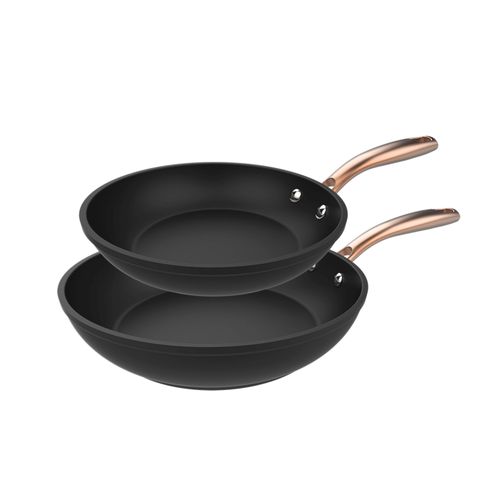 Cecotec Polka Fantasy Lot De Poêles À Frire 20-24 Bucket Gold Diamètre 20-24 Cm, Aluminium Forgé, Revêtement Anti-Adhésif Platinum Plus Téflon, Sans Pfoa, Adaptées À L'induction