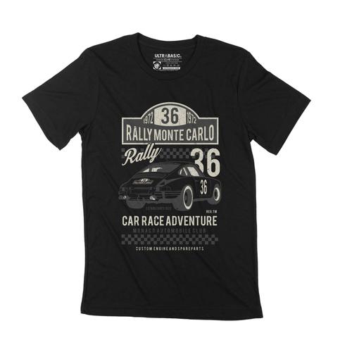 Homme Tee-Shirt - Automobile Monte Carlo Rally 1972 - Car Race Adventure - 52 Ans T-Shirt Graphique Idée Cadeau 52e Anniversaire Vintage Année 1972 Nouveauté