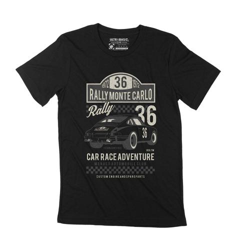 Homme Tee-Shirt - Monte Carlo Rally 1972 - Automotive Race Adventure - 52 Ans T-Shirt Graphique Idée Cadeau 52e Anniversaire Vintage Année 1972 Nouveauté