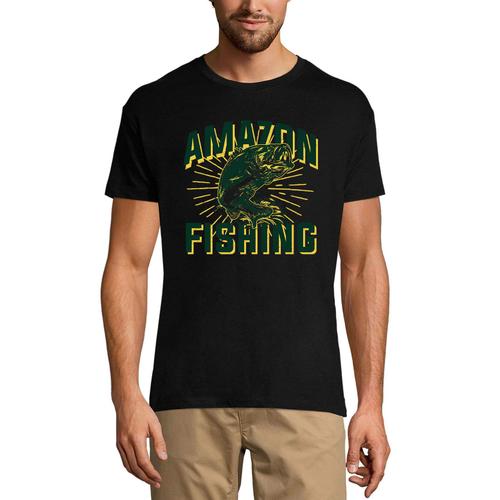 Homme Tee-Shirt Chemise De Pêche Au Poisson-Chat Pour Pêcheur Amazon - Amazon Fishing Catfish Shirt For Fisherman - T-Shirt Graphique Éco-Responsable Vintage Cadeau Nouveauté