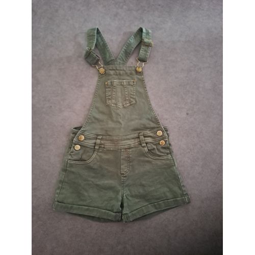 Salopette Short Toile Kaki Orchestra - 8 Ans