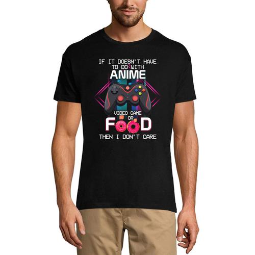 Homme Tee-Shirt Jeu Vidéo Ou Nourriture - Vêtements De Jeu - Video Game Or Food - Gaming Apparel - T-Shirt Graphique Éco-Responsable Vintage Cadeau Nouveauté