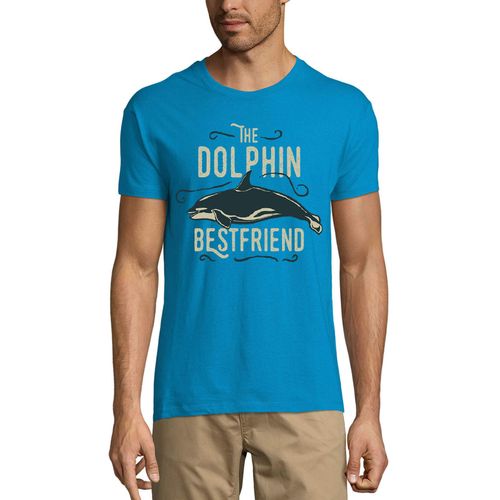 Homme Tee-Shirt - The Dolphin Best Friend - Sea Pe For Animal Lovers - T-Shirt Graphique Éco-Responsable Vintage Cadeau Nouveauté