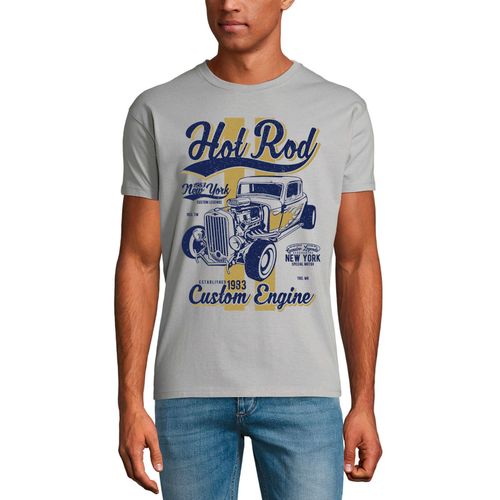 Homme Tee-Shirt Hot Rod New York Depuis 1983 - Moteur Personnalisé - Hot Rod New York Since 1983 - Custom Engine - 41 Ans T-Shirt Graphique Idée Cadeau 41e Anniversaire Vintage Année 1983 Nouveauté