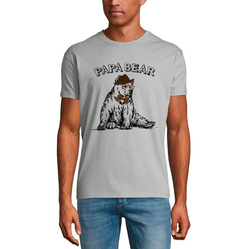 Homme Tee-Shirt Chemise Vintage - Gentleman Papa Bear Vintage Shirt - Father's Day - T-Shirt Graphique Éco-Responsable Vintage Cadeau Nouveauté