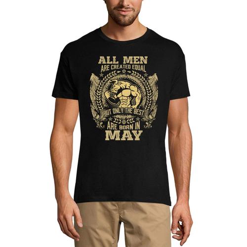 Homme Tee-Shirt Seuls Les Meilleurs Sont Nés En Mai - Only The Best Are Born In May - T-Shirt Graphique Éco-Responsable Vintage Cadeau Nouveauté