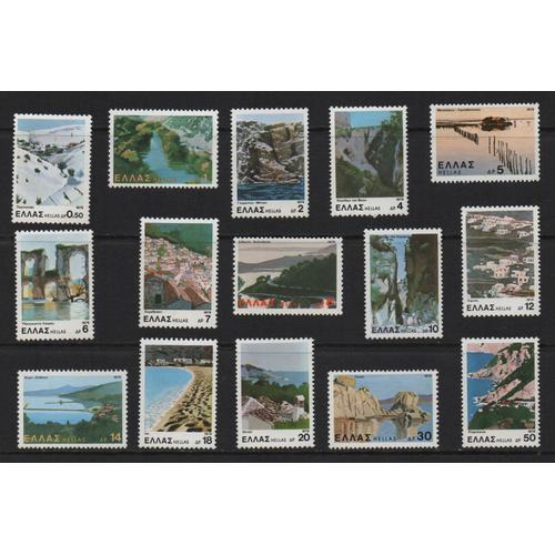 Grèce, Timbres-Poste Y & T N° 1365 À 1379 Paysages, 1979