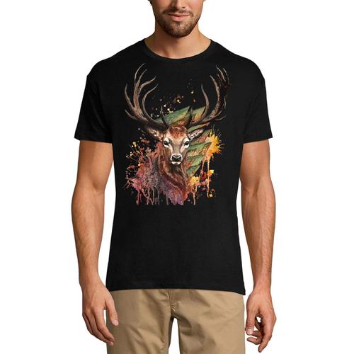 Homme Tee-Shirt Cerf Et Chasse - Chasseur - Deer And Hunting - Hunter - T-Shirt Graphique Éco-Responsable Vintage Cadeau Nouveauté