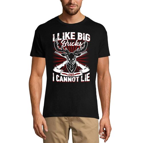 Homme Tee-Shirt J'aime Les Gros Billets Et Je Ne Peux Pas Mentir - Chasseur - I Like Big Bucks And I Cannot Lie - Hunter - T-Shirt Graphique Éco-Responsable Vintage Cadeau Nouveauté