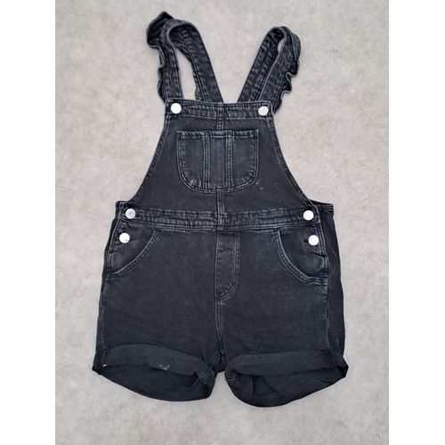 Salopette Short En Jean Noir H&m - 8 Ans