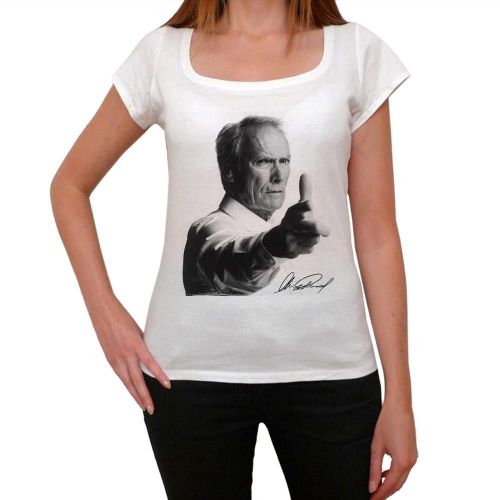 Femme Tee-Shirt Le Pistolet De Clint Eastwood - Clint Eastwood Gun - T-Shirt Graphique Éco-Responsable Vintage Cadeau Nouveauté