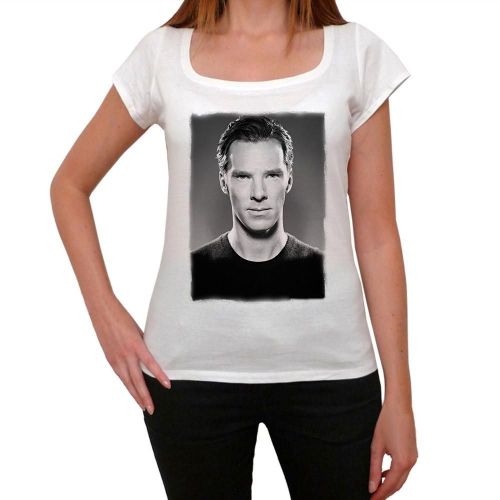Femme Tee-Shirt Benedict Cumberbatch 1 T-Shirt Graphique Éco-Responsable Vintage Cadeau Nouveauté