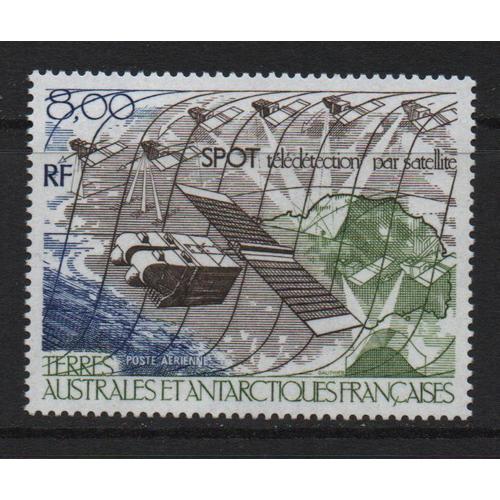 Terres Australes Et Antarctiques Françaises, Timbre-Poste Aérienne Y & T N° 96 Spot, Télédétection Par Satellite, 1986