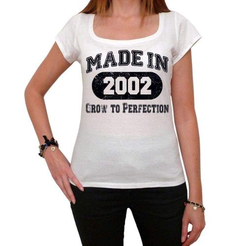 Femme Tee-Shirt Cultivé À La Perfection Fabriqué En 2002 - Grow To Perfection Made In 2002 - 22 Ans T-Shirt Graphique Idée Cadeau 22e Anniversaire Vintage Année 2002 Nouveauté