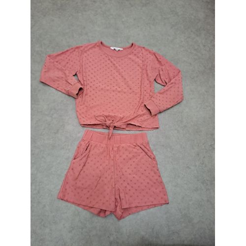 Ensemble Fille Jersey Rose Plumetis H&m - 122/128