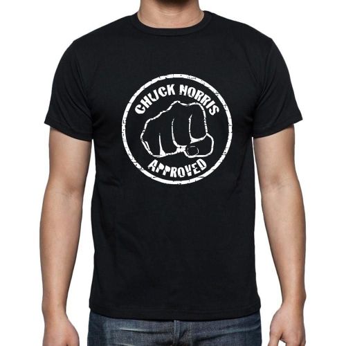 Homme Tee-Shirt Chuck Norris A Approuvé - Chuck Norris Approved - T-Shirt Graphique Éco-Responsable Vintage Cadeau Nouveauté