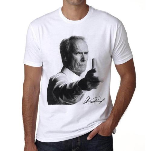 Homme Tee-Shirt Le Pistolet De Clint Eastwood - Clint Eastwood Gun - T-Shirt Graphique Éco-Responsable Vintage Cadeau Nouveauté