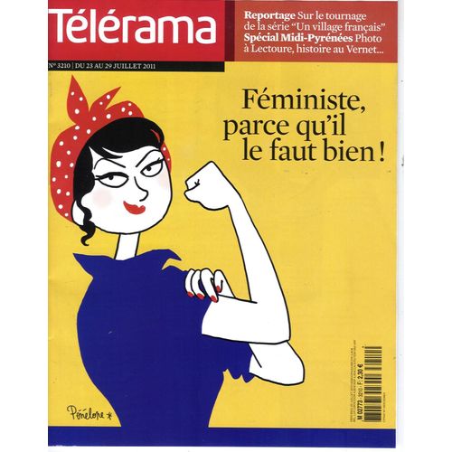 Télérama N°3210: Feminisme/ Niepce/ Branco/ Venet/ Binoche/ Barillet/ Ocelot/ "Village Francais"