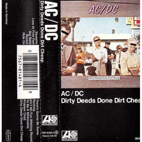 Cassette Audio - Ac/Dc Dirty Deeds Done Dirt Cheap