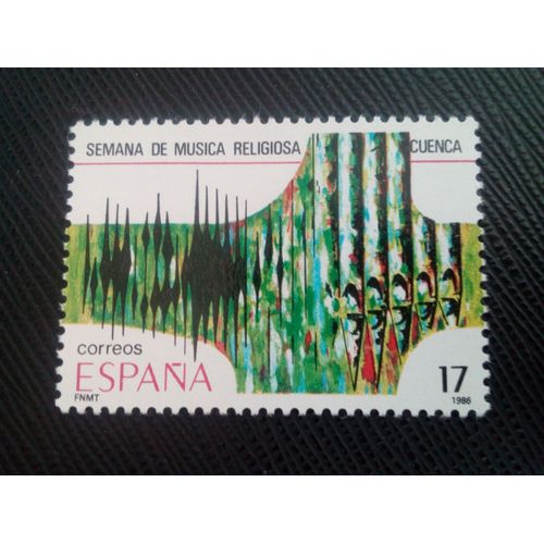 Timbre Espagne Y T 2453 Semaine De La Musique Religieuse. Cuenca 1986 ( 010308 )