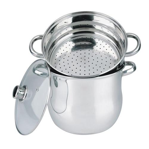 Haussmann Héritage- 3 Piéces Couscoussiers Inox¿Tous Feux Dont Induction¿ Hm-0827l (6litre /20x17x9cm)