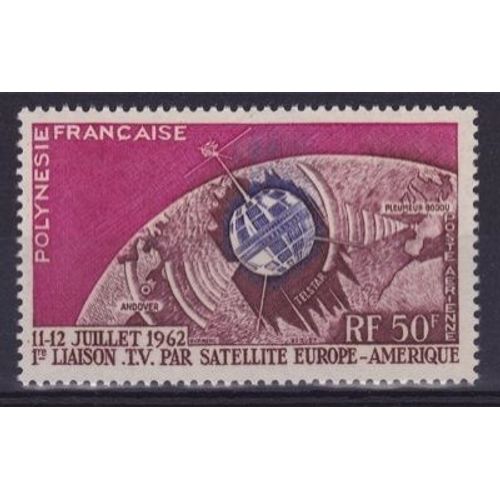 Polynésie 1962: Y&t No. Pa 6 - Télécommunications Spatiales - Neuf** Sans Charnière