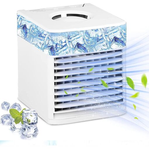 Mini Climatiseur Portable, 4 en 1 Mobile Climatiseur Silencieux Ref...