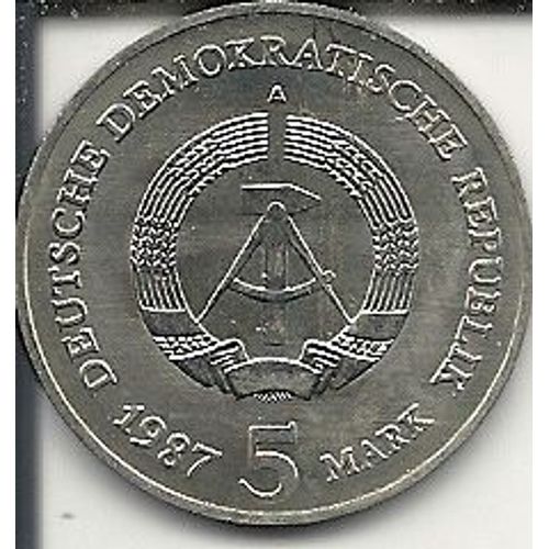 Ddr 5 Mark 1987 Brandenburger Tor