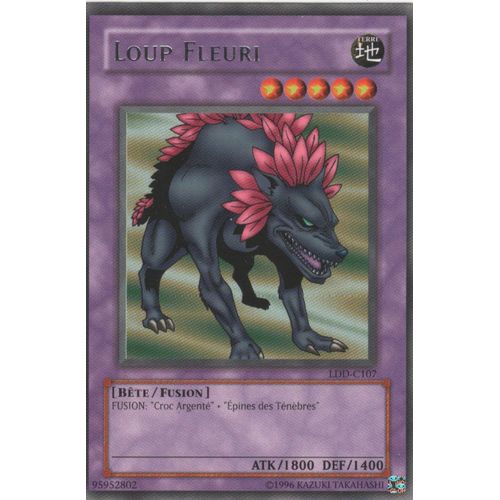 Carte Yu-Gi-Oh! "Loup Fleuri" Rare Ldd-C107