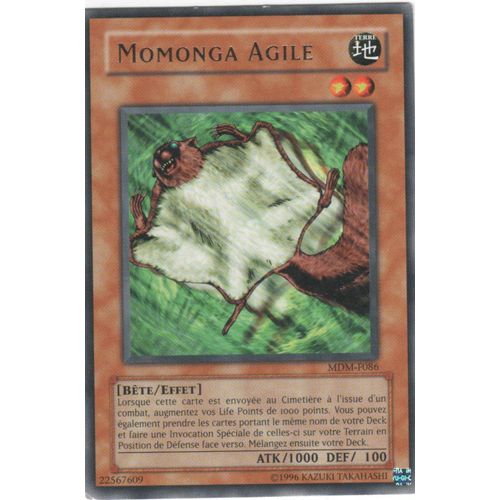 Carte Yu-Gi-Oh! "Momonga Agile" Rare Mdm-F086
