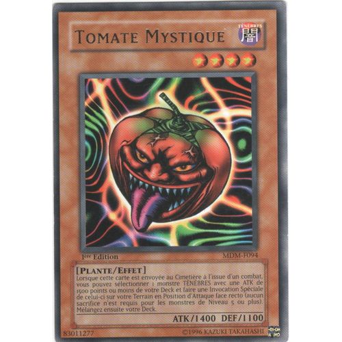 Carte Yu-Gi-Oh! "Tomate Mystique" Rare Mdm-F094