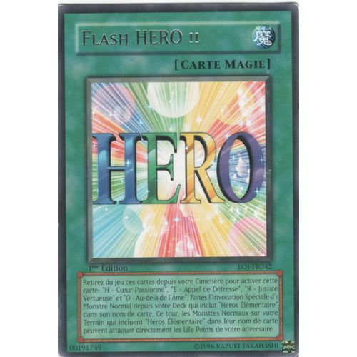 Carte Yu-Gi-Oh! "Flash Hero!!" Rare Eoj-Fr042