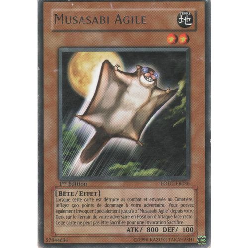 Carte Yu-Gi-Oh! "Musasabi Agile" Rare Lodt-Fr086