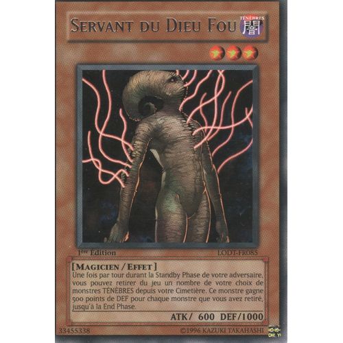 Carte Yu-Gi-Oh! "Servant Du Dieu Fou" Rare Lodt-Fr085