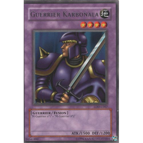 Carte Yu-Gi-Oh! "Guerrier Karbonala" Rare Ldd-C067
