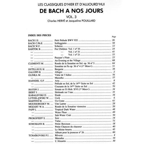 De Bach Nos Jours - Vol. 1
