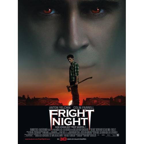 Fright Night - Véritable Affiche De Cinéma - Format 120x160 Cm - De Craig Gillespie Avec Anton Yelchin, Colin Farrell, Toni Collette - Année  2011