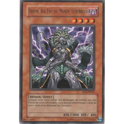 Carte Yu-Gi-Oh! "Brron, Roi Fou Du Monde Ténébreux" Rare Een-Fr022