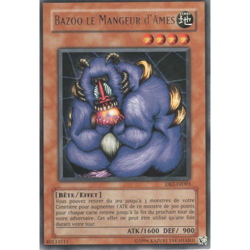 Carte Yu-Gi-Oh! "Bazoo Le Mangeur D'âmes" Rare Db2-Fr003