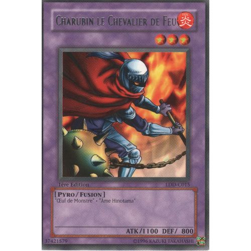 Carte Yu-Gi-Oh! "Charubin Le Chevalier De Feu" Rare Ldd-C015