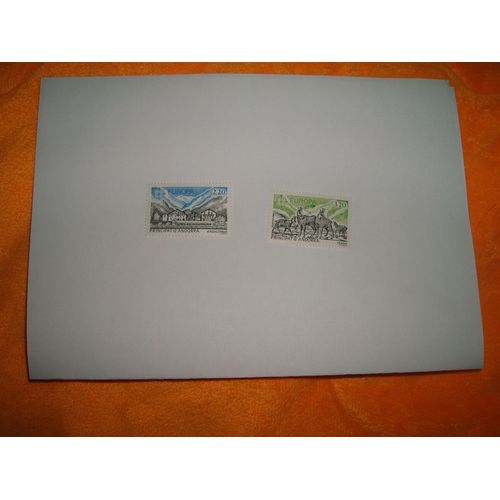 Lot De 2 Timbres Neufs Europa 1986 Andorre Yvert Tellier N°348/349