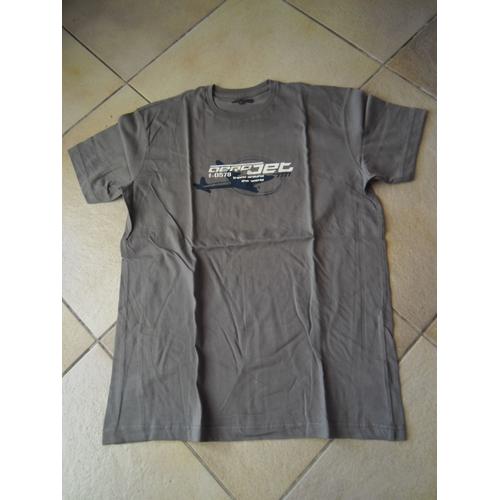 T-Shirt Tex Man Gris Motifs Bleu Et Blanc Taille M