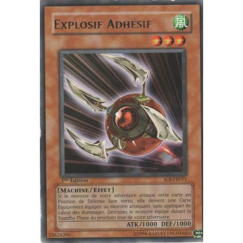 Carte Yu-Gi-Oh! "Explosif Adhésif" Rare Soi-Fr011